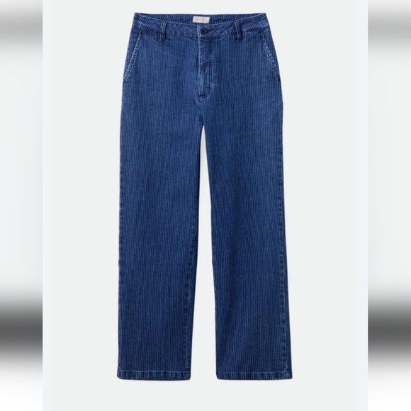 Brixton Women's Blue Corduroy Dark Blue Trouser Pants Size 27 - Picture 1 of 9